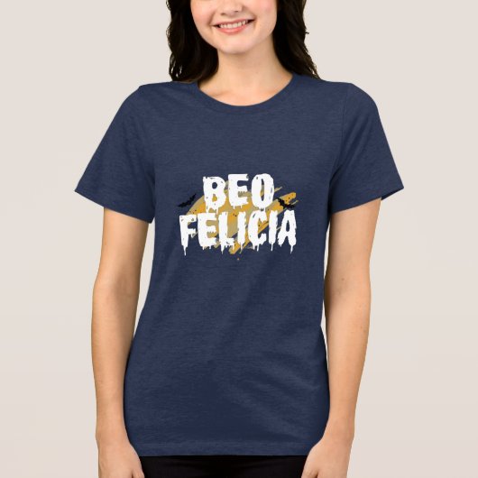 Boo Felicia Funny Halloween Womens Shirts (Vorderseite)