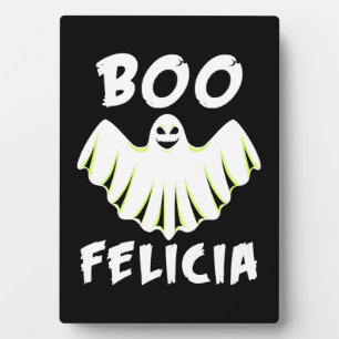 Boo Felicia Halloween Design Fotoplatte