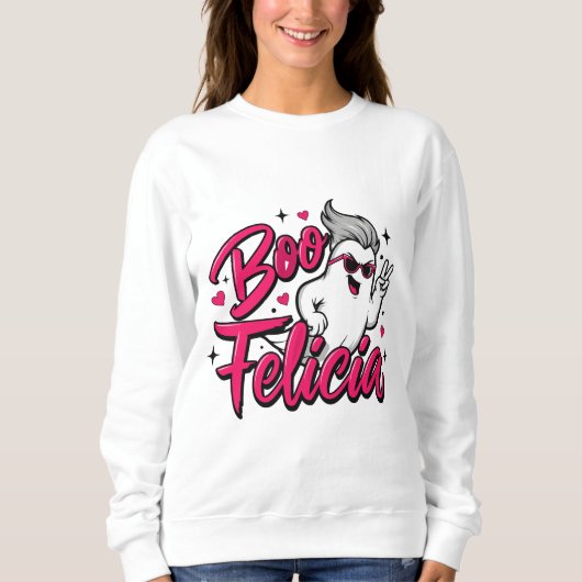  "Boo Felicia" spooky season Sweatshirt (Vorderseite)