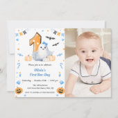 Boo First Birthday Einladung (Vorderseite)