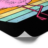 Boo Flamingo Ghost Soky Halloween Costume Bird Ani Poster (Ecke)