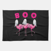 Boo Flamingo Halloween Flamingo Ghost Geschirrtuch (Horizontal)