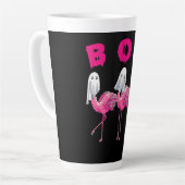 Boo Flamingo Halloween Flamingo Ghost Milchtasse (Linke Ecke)