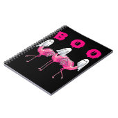 Boo Flamingo Halloween Flamingo Ghost Notizblock (Linke Seite)
