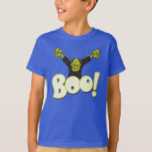 BOO! Frankenstein Monster Halloween Cartoon T-Shirt (Vorderseite)
