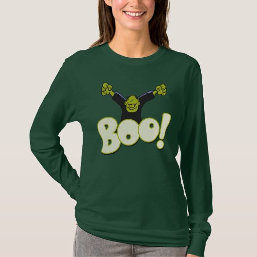 BOO! Frankenstein Monster Halloween Scare T-Shirt (Vorderseite)