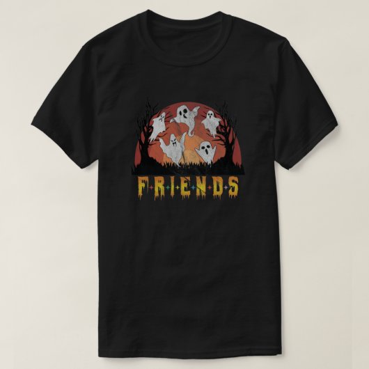 Boo Friends Halloween Ghost Sheet T-Shirt (Design vorne)