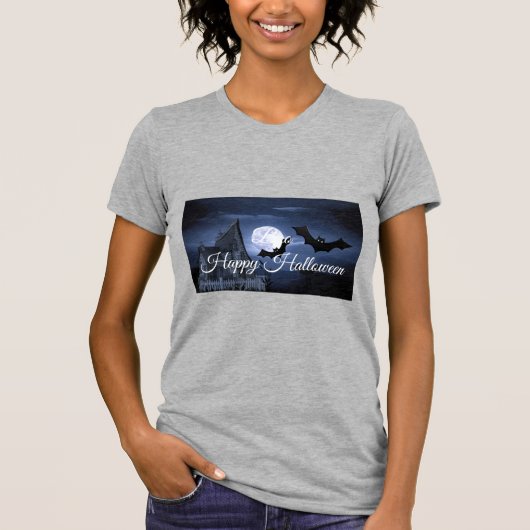 Boo Frohes Halloween T-Shirt (Vorderseite)