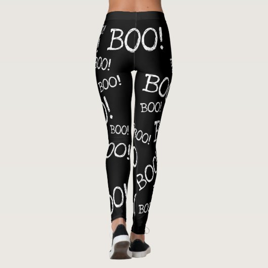 Boo! Funny Halloween Ghost Boo Hintern Leggings (Rückseite)