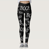 Boo! Funny Halloween Ghost Boo Hintern Leggings (Vorderseite)