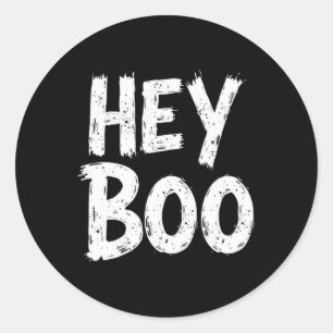 Boo Funny Halloween Ghost Runder Aufkleber