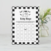 Boo Funny Halloween Party Baby Bingo Games Card Einladung (Stehend Vorderseite)
