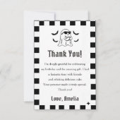 Boo Funny Halloween Party Dankeskarte (Vorderseite)