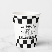 Boo Funny Halloween Party Pappbecher (Rückseite)