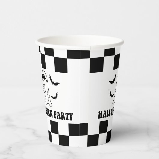 Boo Funny Halloween Party Pappbecher (Rechts)