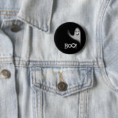 Boo Funny Hiding Peekabo Beängstigend Halloween Button (Beispiel)