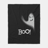 Boo Funny Hiding Peekabo Beängstigend Halloween Fleecedecke (Vorderseite)