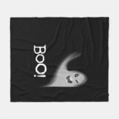 Boo Funny Hiding Peekabo Beängstigend Halloween Fleecedecke (Vorderseite (Horizontal))