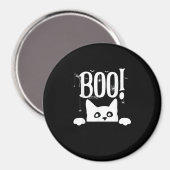 Boo! Funny Hiding Peekabo Beängstigend Halloween Magnet (Vorderseite/Rückseite)