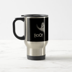 Boo Funny Hiding Peekabo Beängstigend Halloween Reisebecher