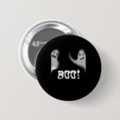 Boo! Funny Hiding Peekaboo Beängstigend Halloween Button (Vorne & Hinten)