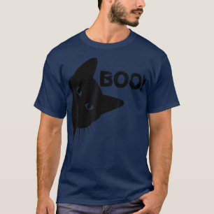 Boo Funny Hiding Peekaboo Beängstigend Halloween C T-Shirt