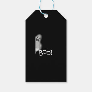 Boo! Funny Hiding Peekaboo Beängstigend Halloween Geschenkanhänger