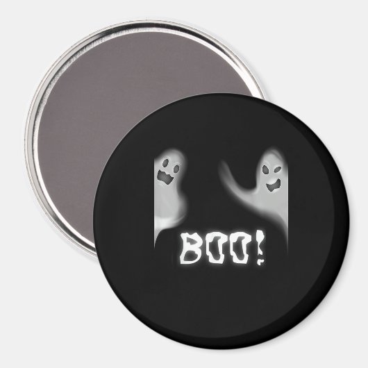 Boo! Funny Hiding Peekaboo Beängstigend Halloween Magnet (Vorderseite/Rückseite)