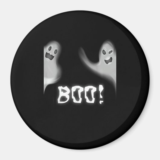 Boo! Funny Hiding Peekaboo Beängstigend Halloween Magnet (Vorne)