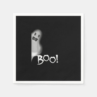 Boo! Funny Hiding Peekaboo Beängstigend Halloween Serviette