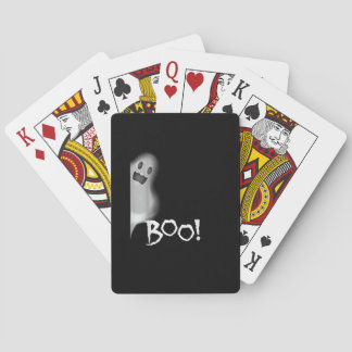 Boo! Funny Hiding Peekaboo Beängstigend Halloween Spielkarten