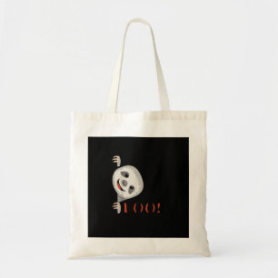 Boo! Funny Hiding Peekaboo Beängstigend Halloween Tragetasche