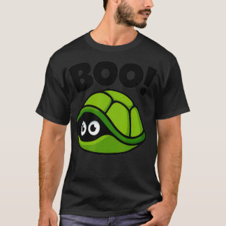 Boo Funny Hiding Turtle Peekaboo Scary Halloween T-Shirt