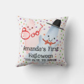 BOO Funny Niedlich Little Ghost Halloween Baby Kin Kissen (Rückseite)