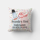BOO Funny Niedlich Little Ghost Halloween Baby Kin Kissen (Vorderseite)