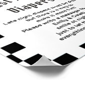 Boo Funny "Spate Night Diapers" Baby Showspiel Poster (Ecke)