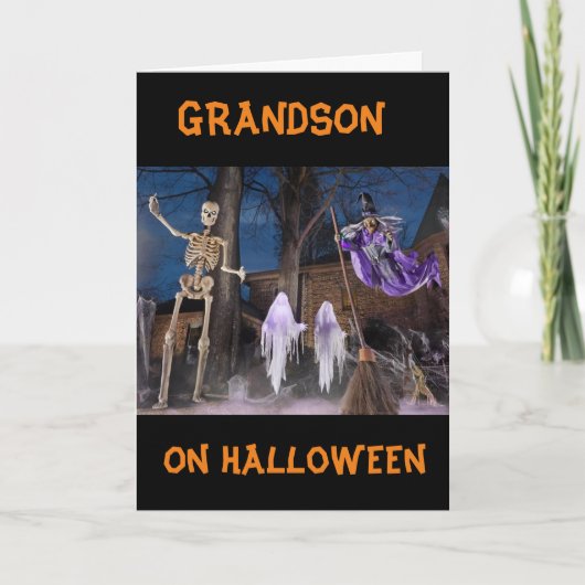 "BOO FÜR SIE" **GRANDSON** HAPPY HALLOWEEN KARTE (Vorderseite)