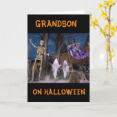 "BOO FÜR SIE" **GRANDSON** HAPPY HALLOWEEN KARTE (Gelbe Blume)