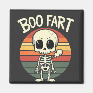 Boo Furz Funny Spooky Pastel Ghost Goth Retro Magnet