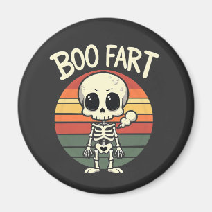 Boo Furz Funny Spooky Pastel Ghost Goth Retro Magnet