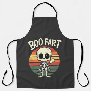 Boo Furz Funny Spooky Pastel Ghost Goth Retro Schürze