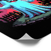 Boo! Game On! Spooky Gamer Ghost mit Controller H Poster (Ecke)