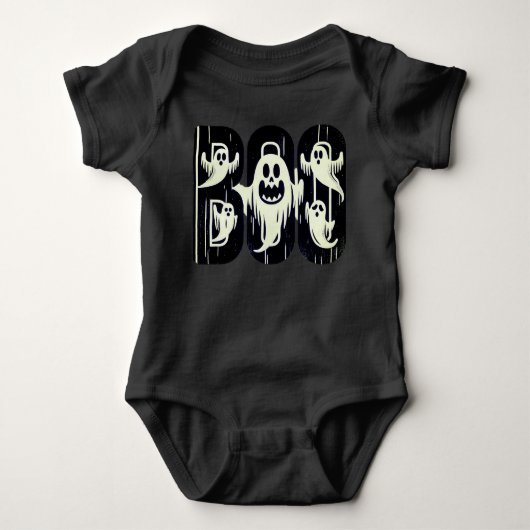 Boo-Geist Baby Strampler (Vorderseite)