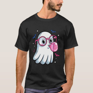 Boo Geist bläst Bubble Gum Lustiger Halloween Stre T-Shirt