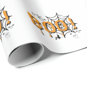 Boo Geist Gruselig Lustig Halloween Vintage Verpac Geschenkpapier