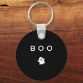 Boo Geist Halloween Subtil Minimal Fall Lustig Schlüsselanhänger (Vorderseite)