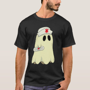 Boo Geist Krankenschwester Halloween Grusel Geist T-Shirt