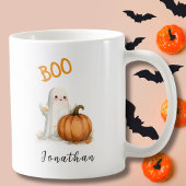 BOO Geist-Kürbis Halloween Kaffeetasse