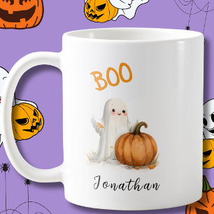 BOO Geist-Kürbis Halloween  Kaffeetasse
