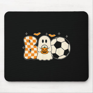 Boo Geist spielt Fußball Halloween Spieler Trick O Mousepad